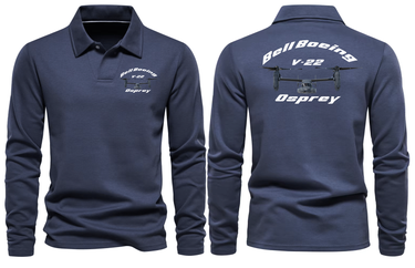 BOEING BELL V22 LONG SLEEVE POLO